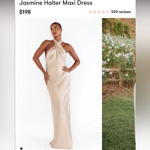 Jasmine Halter maxi dress size XS
